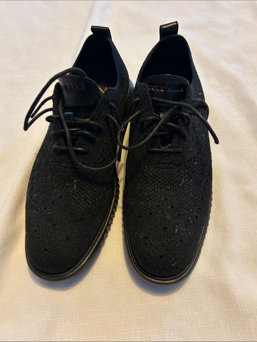Cole Haan Black Knit Oxford Sneakers